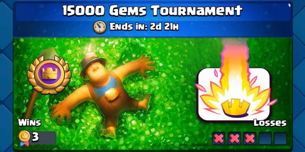 دليل بطولة 15,000 جوهرة في Clash Royale