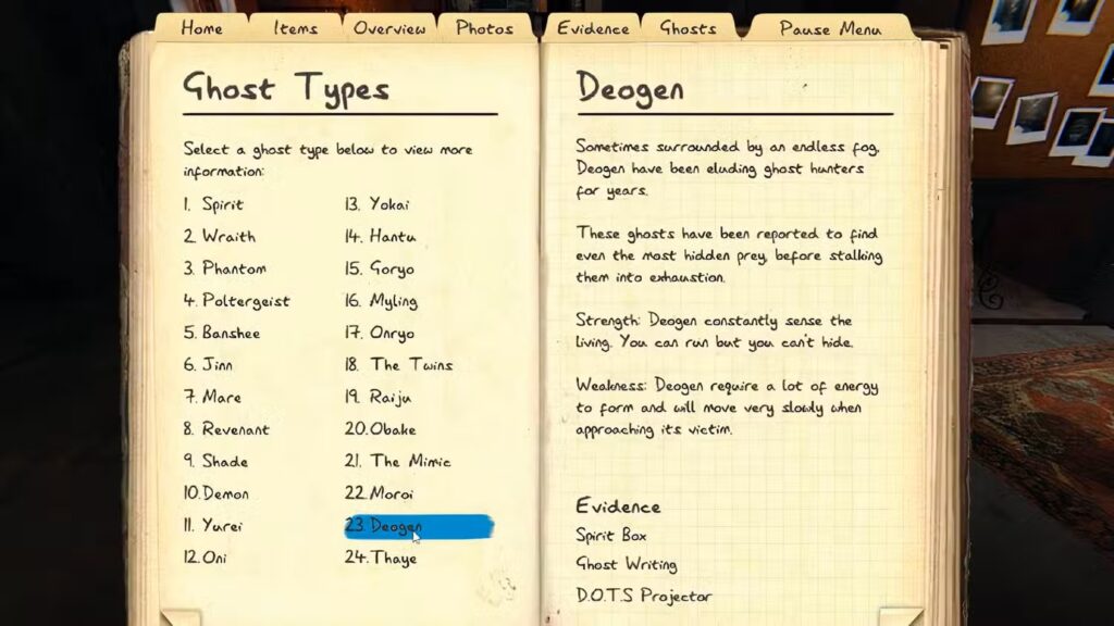 شبح Deogen (Phasmophobia)