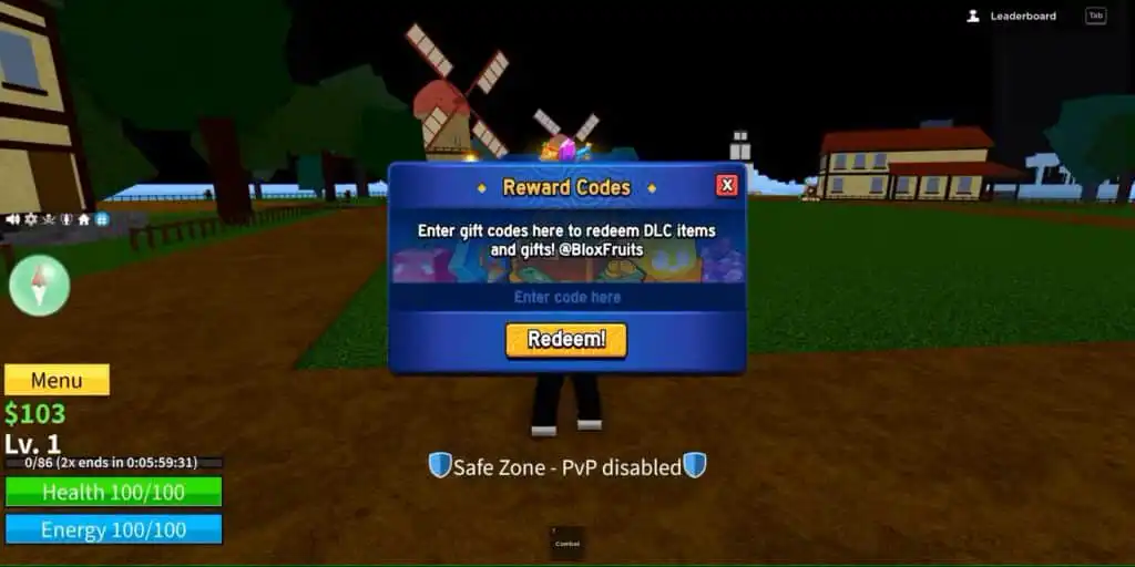 كيفية استبدال رموز Blox Fruits