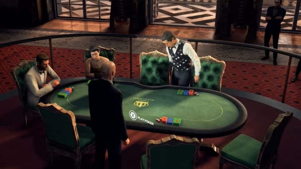 كيفية الفوز في لعبة البوكر في Hitman محتوي DLC The Banke