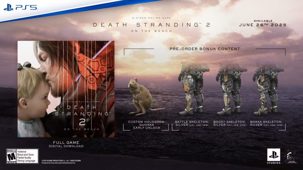 هل هناك مكافأة للطلب المسبق على Death Stranding 2؟