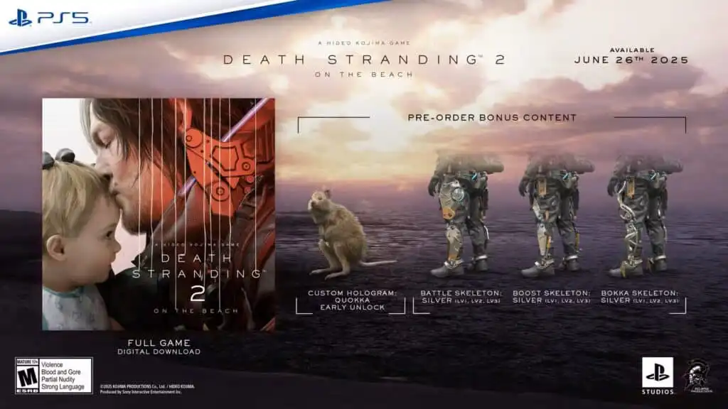 هل هناك مكافأة للطلب المسبق على Death Stranding 2؟