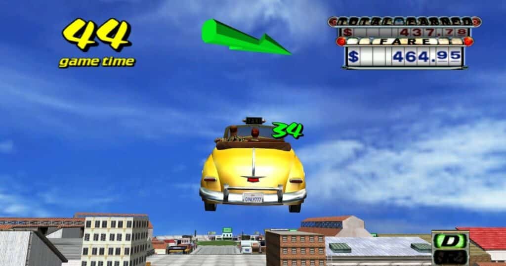 تحميل لعبة كريزي تاكسي Crazy Taxi الأصلية للكمبيوتر بحجم صغير تعمل بدون تثبيت