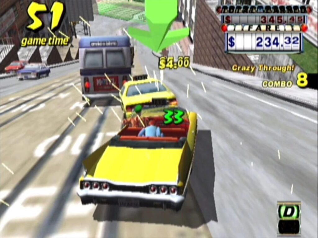 تحميل لعبة كريزي تاكسي Crazy Taxi الأصلية للكمبيوتر بحجم صغير تعمل بدون تثبيت