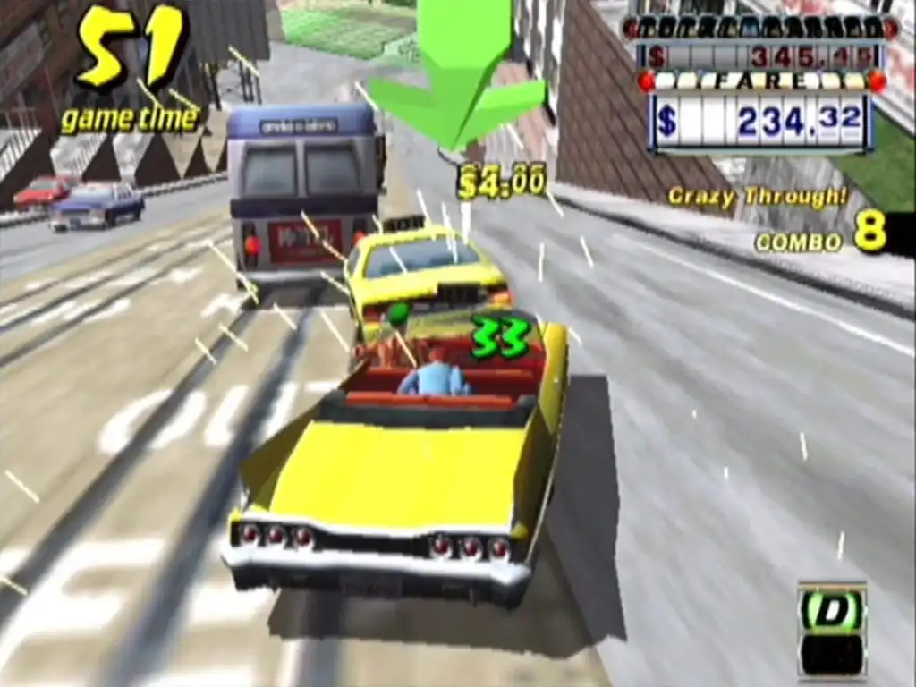 تحميل لعبة كريزي تاكسي Crazy Taxi الأصلية للكمبيوتر بحجم صغير تعمل بدون تثبيت
