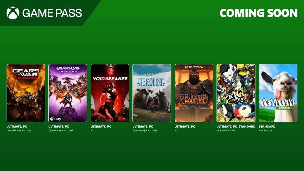 تم الإعلان عن ألعاب Dragon Ag The Veilguard و Gears of War Reloaded والمزيد للانضمام إلى Game Pass في أغسطس