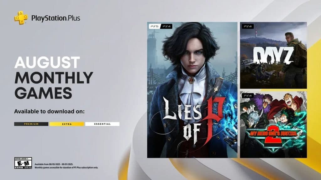 ألعاب Lies of P وDayZ وMy Hero One’s Justice 2 قادمة إلى PS Plus Essential في 5 أغسطس