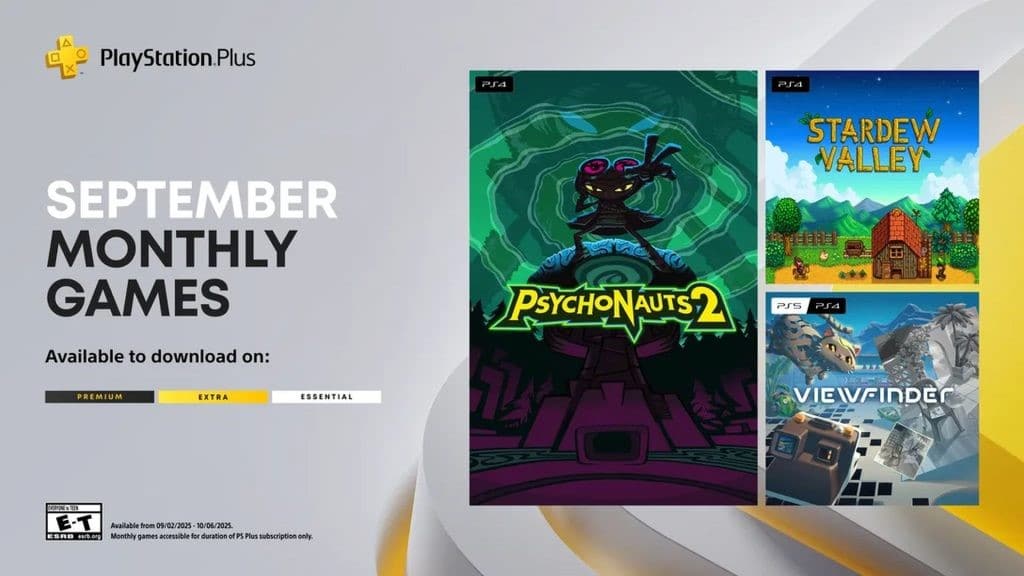 Psychonauts 2 وStardew Valley وViewfinder قادمة إلى خدمة PS Plus Essential في الثاني من سبتمبر