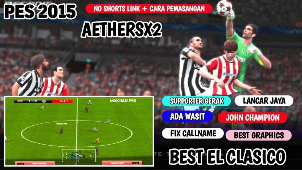 تحميل PES 2015 بلايستيشن 2 للكمبيوتر مجانًا تعمل على المحاكي