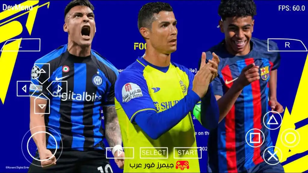 تحميل لعبة بيس eFootball PES 2024 PPSSPP للكمبيوتر والأندرويد بصيغة ISO كاملة مجانًا