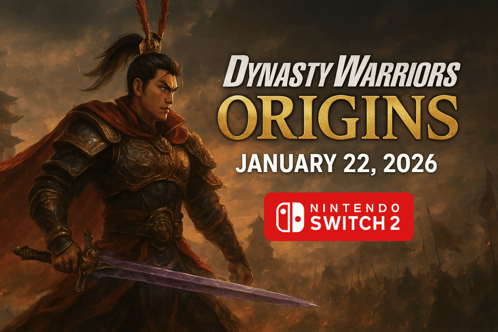 ستصدر لعبة Dynasty Warriors: Origins على جهاز Nintendo Switch 2 مع محتوى إضافي (DLC) في 22 يناير 2026
