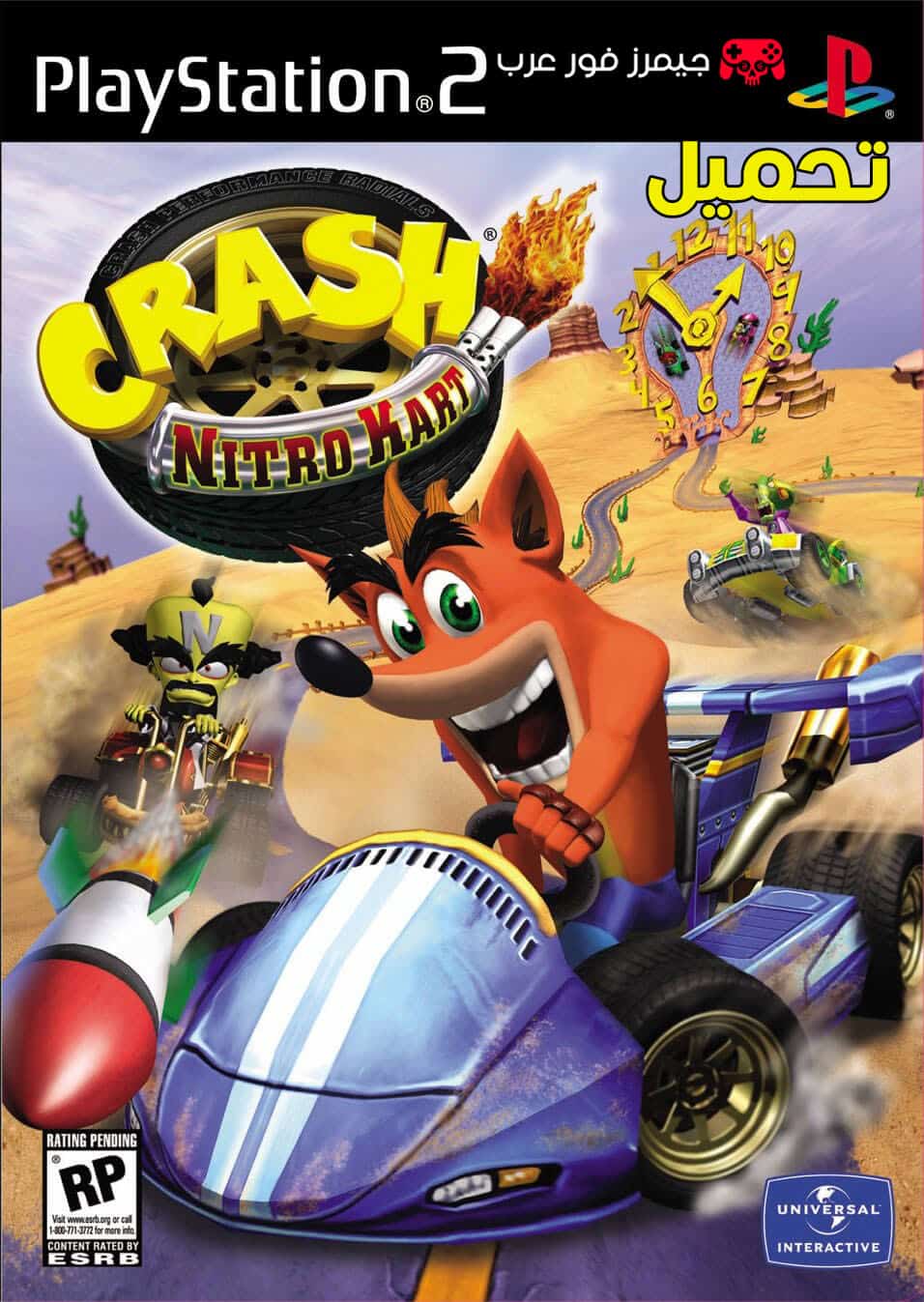 تحميل لعبة Crash Nitro Kart PS2 iso