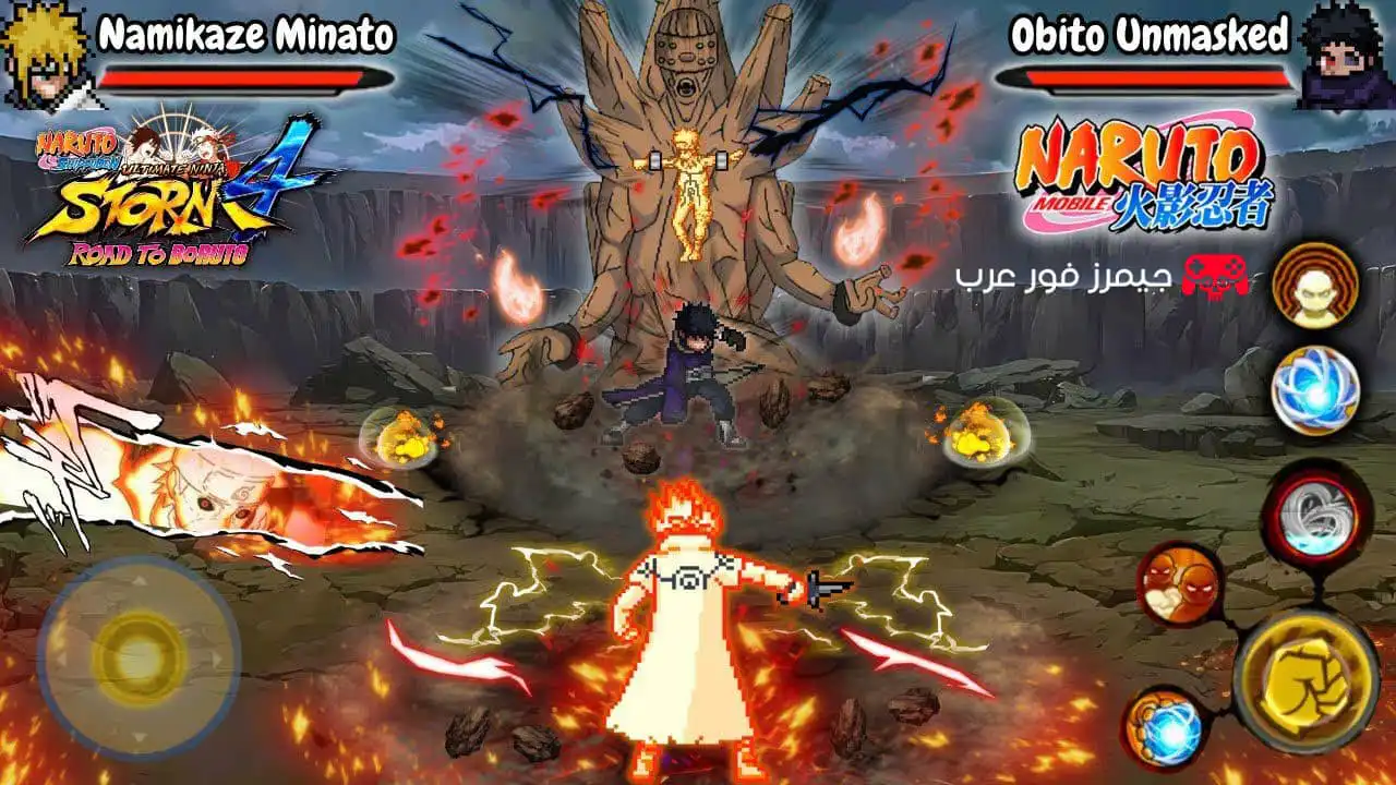 تحميل لعبة ناروتو NARUTO STORM 4 MUGEN للاندرويد APK اوفلاين