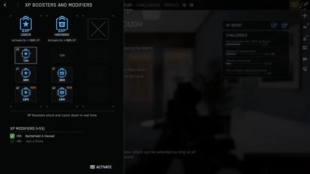 كيفية استخدام معززات الـXP في Battlefield 6