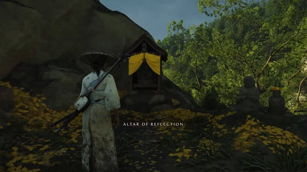 كيفية الوصول إلى مخبأ Stone Spire – مذبح التأمل (Altar of Reflection) في لعبه Ghost of Yotei