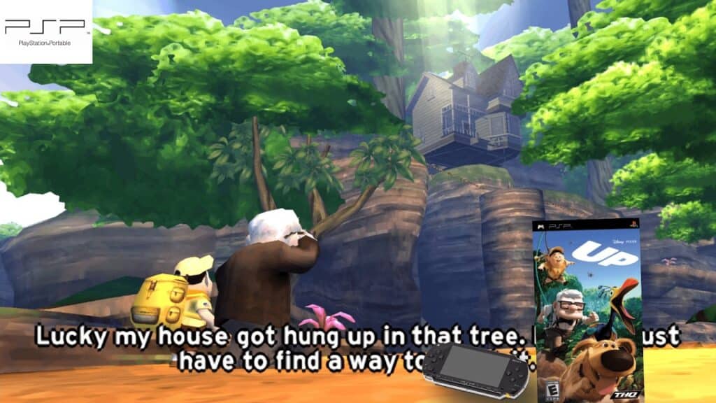 تحميل لعبة Disney Pixar UP ppsspp للاندرويد والكمبيوتر 
