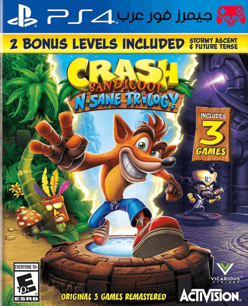 تحميل لعبة كراش Crash Bandicoot N. Sane Trilogy للبلايستيشن 4