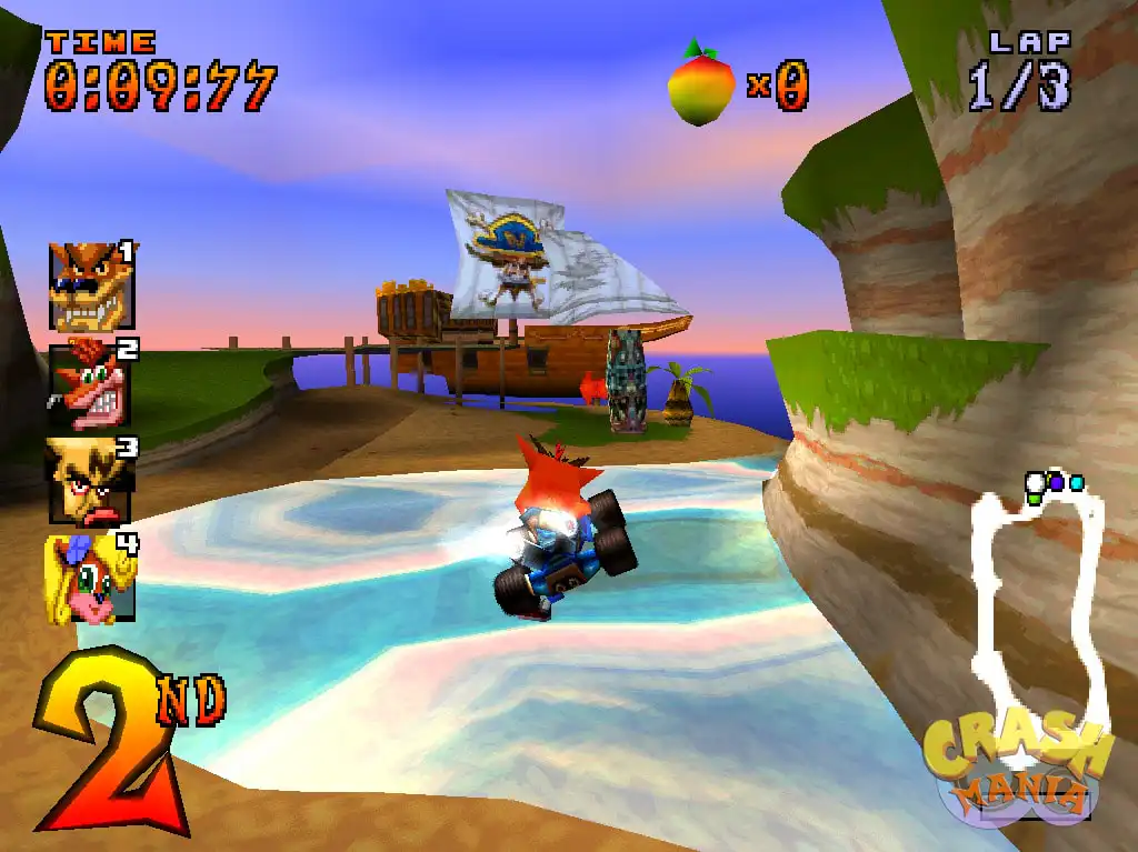 تحميل لعبة كراش Crash Team Racing ps1 للاندرويد والكمبيوتر