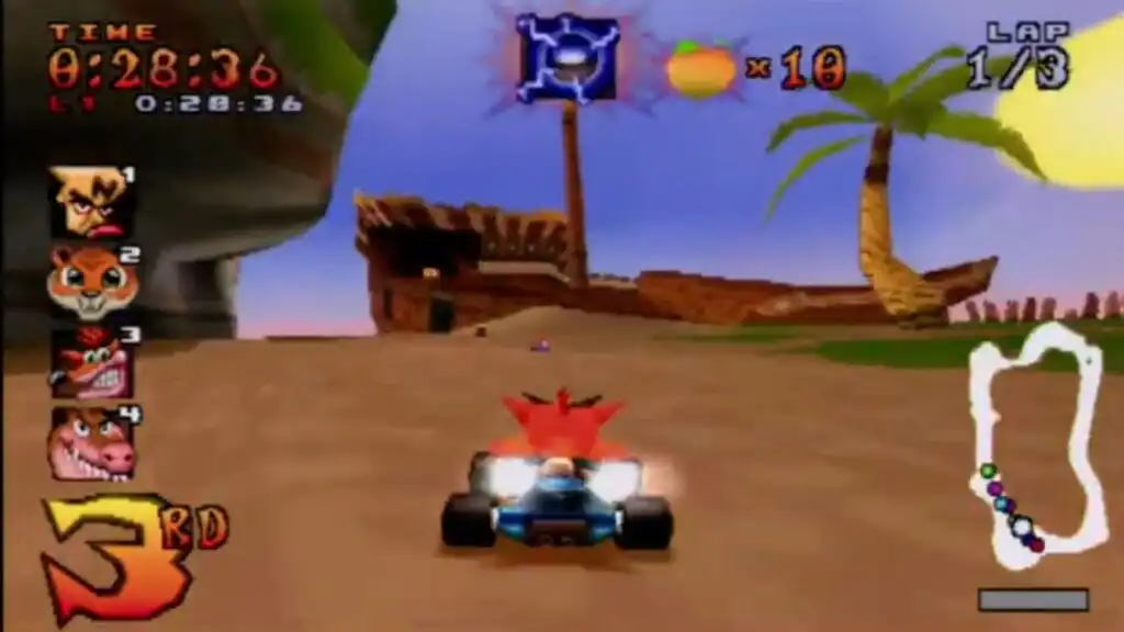 تحميل لعبة كراش Crash Team Racing ps1 للاندرويد والكمبيوتر