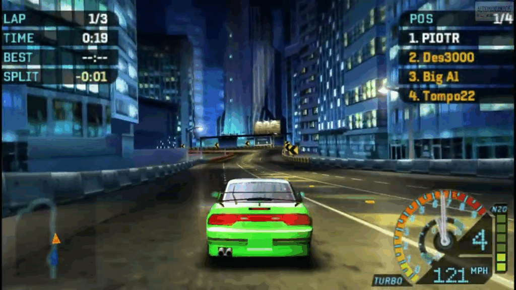 تحميل لعبة نيد فور سبيد Need for Speed Underground Rivals ppsspp للاندرويد والكمبيوتر