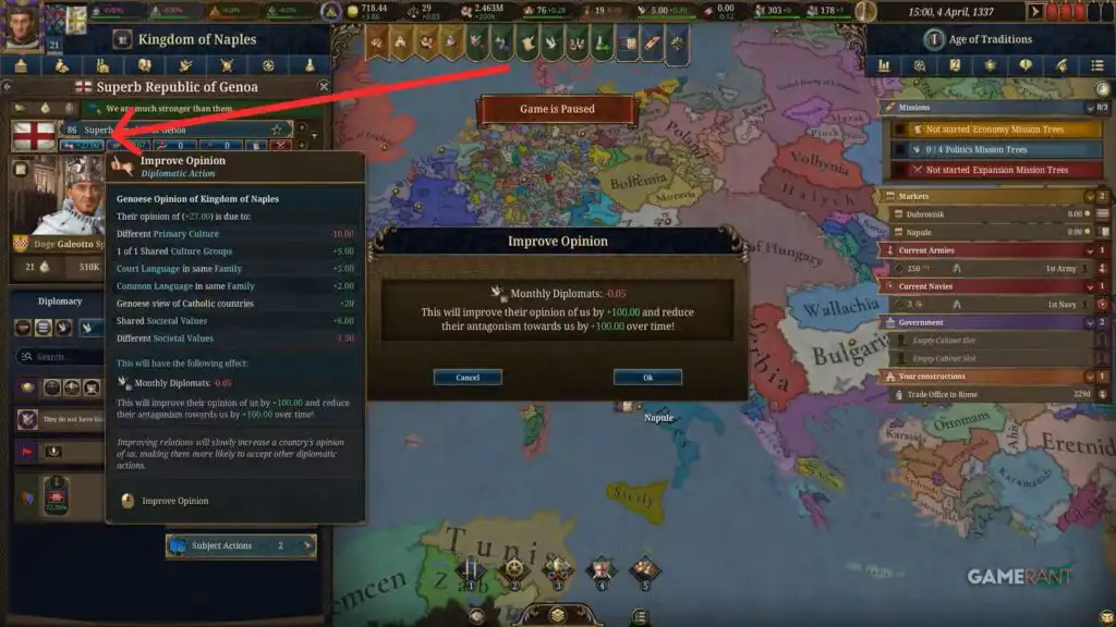 كيفية بناء مكتب تجاري في لعبة Europa Universalis 5