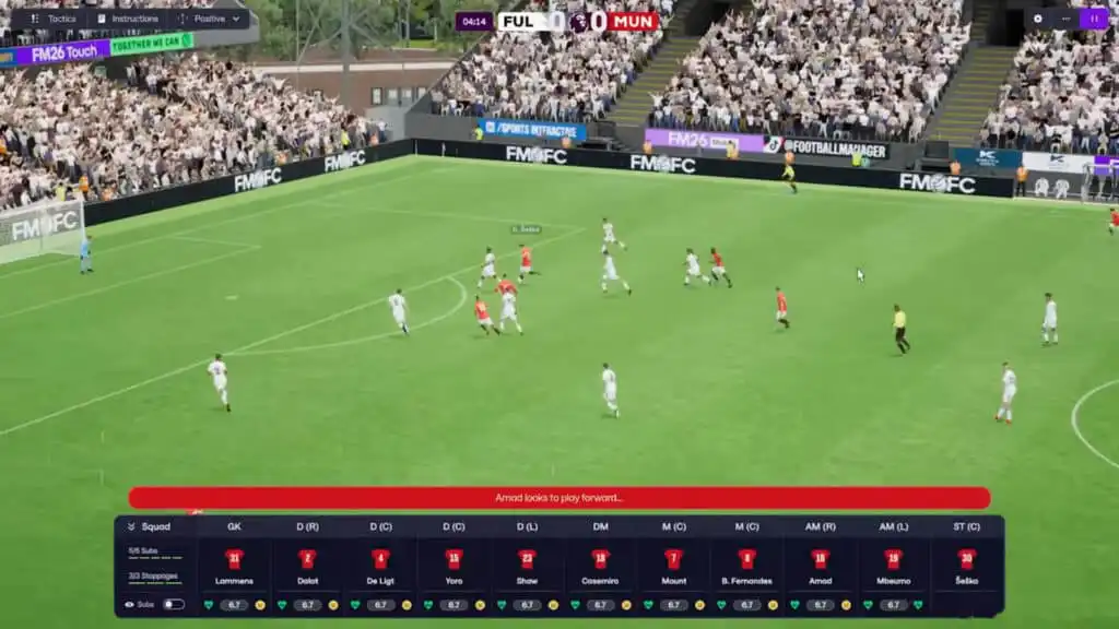 الجرافيك والرسومات في لعبة Football Manager 2026