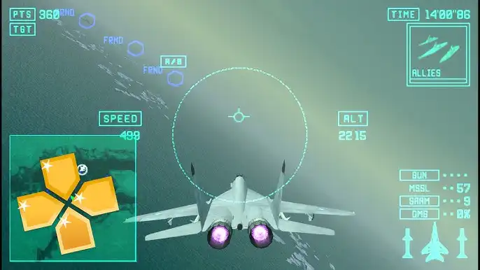 تحميل لعبة Ace Combat X Skies of Deception ppsspp للاندرويد والكمبيوتر