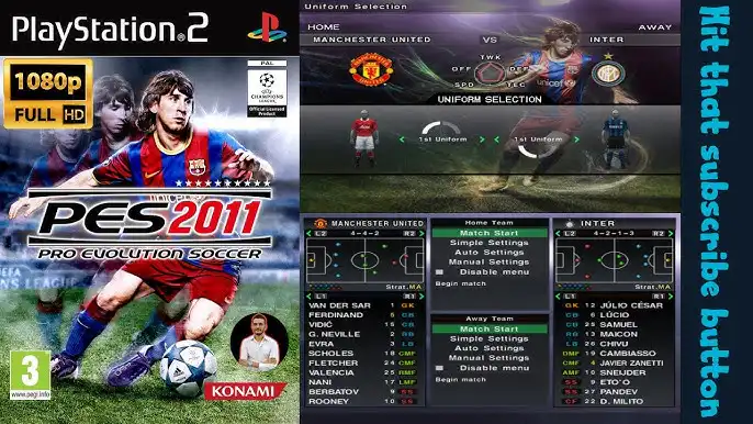 تحميل لعبة بيس PES 2011 Pro Evolution Soccer ps2 للاندرويد والكمبيوتر