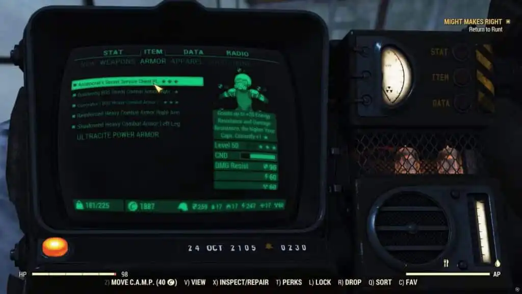 أفضل تشكيلة لعب Fallout 76 Reverse Onslaught