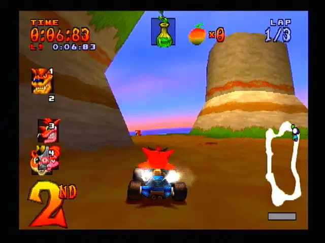 تحميل لعبة كراش القديمة 2004 Crash Team Racing للكمبيوتر الأصلية