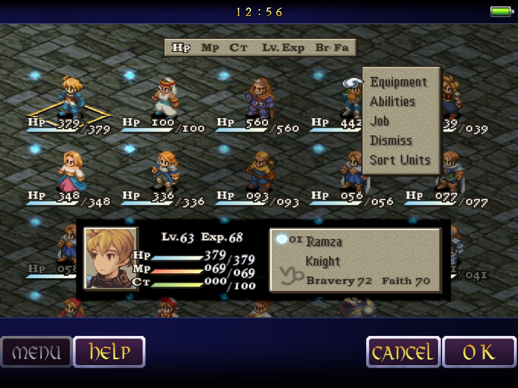 تحميل لعبة Final Fantasy Tactics The War of the Lions ppsspp مجانا