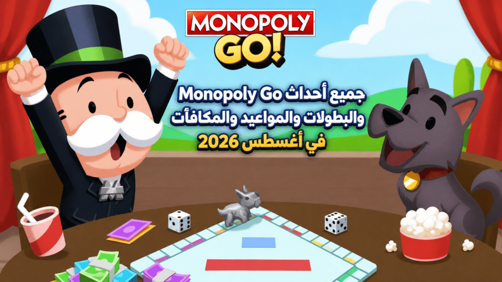جميع أحداث Monopoly Go والبطولات والمواعيد والمكافآت في أغسطس 2026