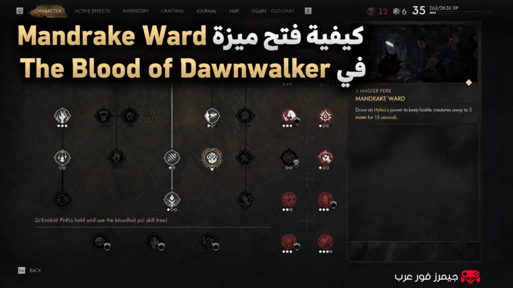 كيفية فتح ميزة Mandrake Ward في The Blood of Dawnwalker