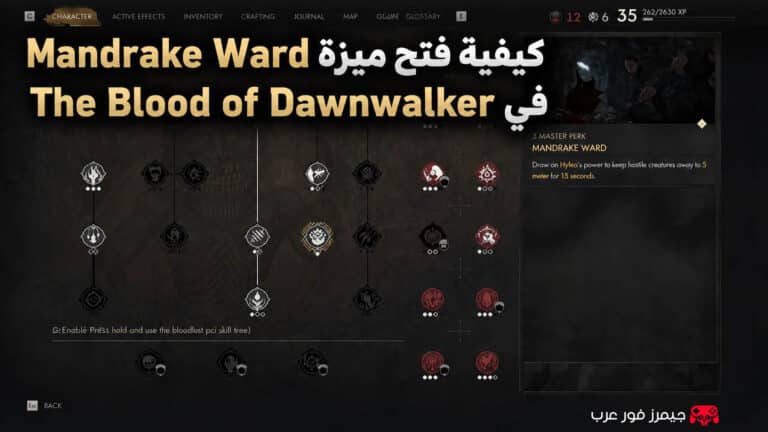كيفية فتح ميزة Mandrake Ward في The Blood of Dawnwalker