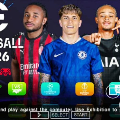 تحميل لعبة eFOOTBALL PES 2026 PSP ISO إصدار V2.5 أفضل لعبة كرة قدم لمحاكي PPSSPP
