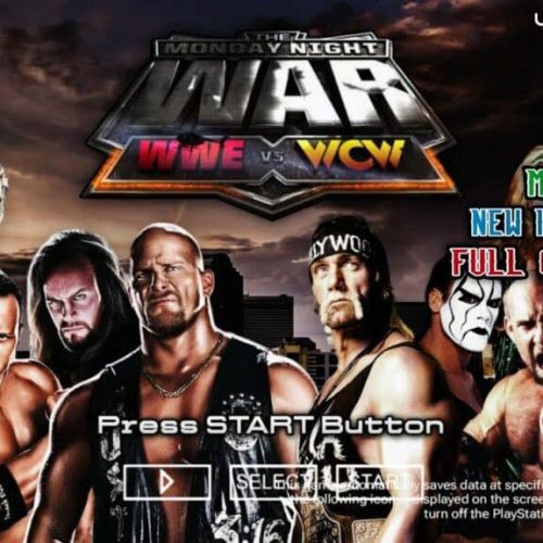 تحميل لعبة المصارعة WWE VS WCW MONDAY NIGHT WAR 2K25 للكمبيوتر والأندرويد عبر محاكي PPSSPP