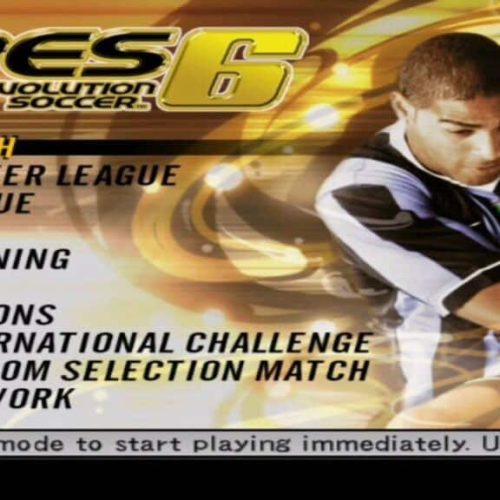 تحميل لعبة بيس PES 6 PS2 ISO مضغوطة أفضل نسخة كورة كلاسيكية