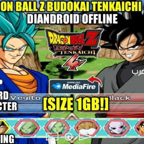تحميل لعبة دراجون بول DRAGON BALL Z BUDOKAI TENKAICHI 4 PS2 ISO مضغوط بحجم صغير اخر اصدار