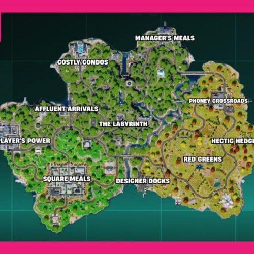 خريطة Squid Grounds في Fortnite Reload وجميع نقاط الاهتمام POIs